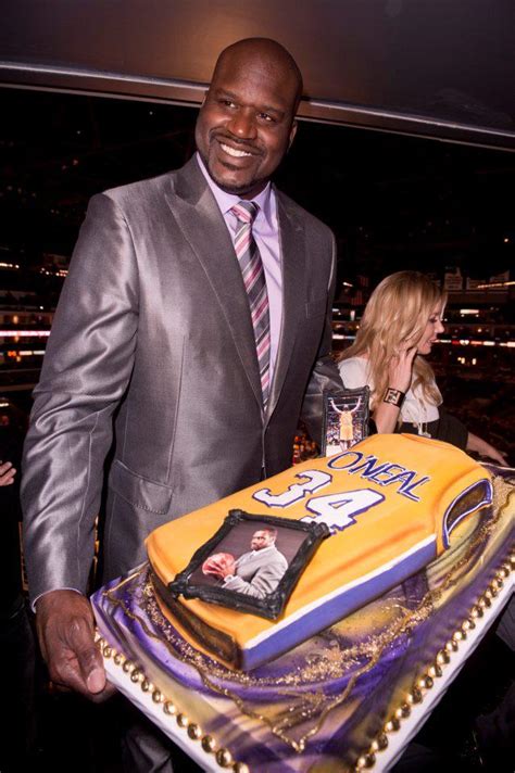 It’s The Big Fella’s 48th Birthday So Here Is Shaq Holding A Birthday Cake Happy Birthday Shaq