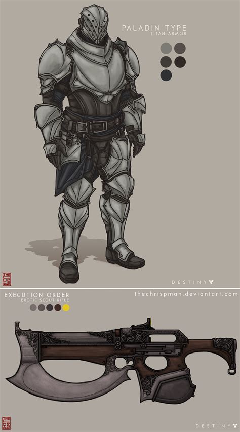 Fan Made Concept Art Paladin Type Titan Armor Execution Order Exotic