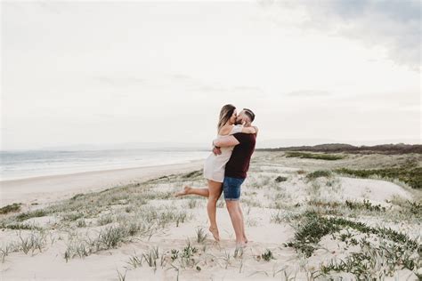 Ashley & Josh - Port Kembla Beach Sunset Engagement - Translucent ...