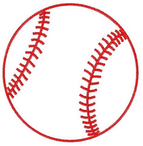 Clip Art Outline Baseball Clip Art Library