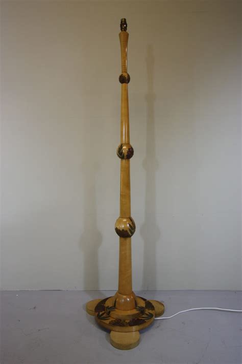 Antiques Atlas S Art Deco Standard Lamp In Sycamore