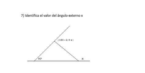 Identifica El Valor Del Angulo Externo X Brainly Lat