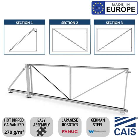 4m Length 1 8m High Cantilever Gate Frame And Cantilever Sliding Gate