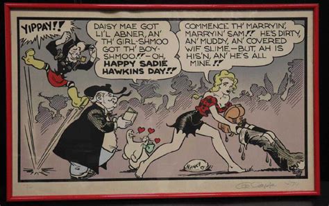 Signed Al Capp Lil Abner Happy Sadie Hawkins Day