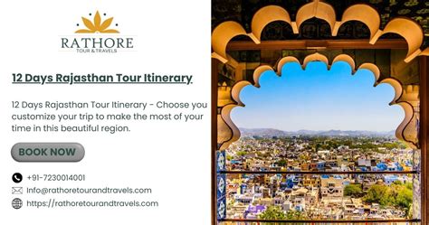 12 Days Rajasthan Tour Itinerary | Rathore Tour and Travels