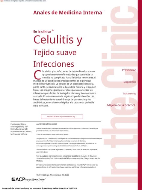 Cellulitis And Soft Tissue Infections Enes Descargar Gratis Pdf Penicilina Epidemiología