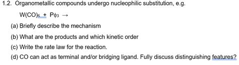 Answered 1 2 Organometallic Compounds Undergo Bartleby