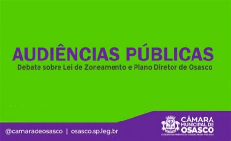 Audiência Pública Lei de Zoneamento na Câmara Municipal de Osasco