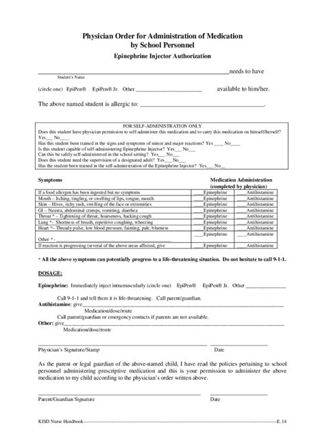 Fillable Online Epinephrine Injector Authorization Fax Email Print