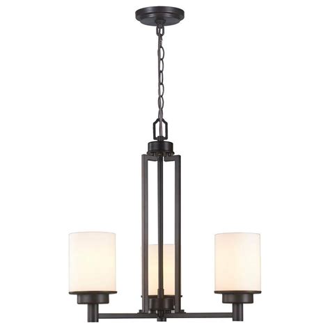 World Imports Light Oil Rubbed Bronze Chandelier With White Frosted