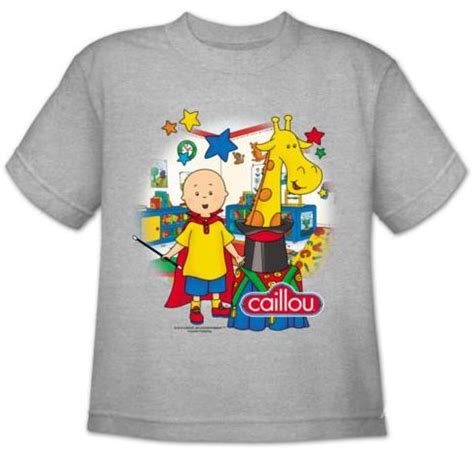 Caillou The Magician Kids Toddler Gray T-Shirt (Size 4T) - Walmart.com