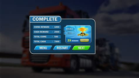 Truck Simulator Game Ui Behance