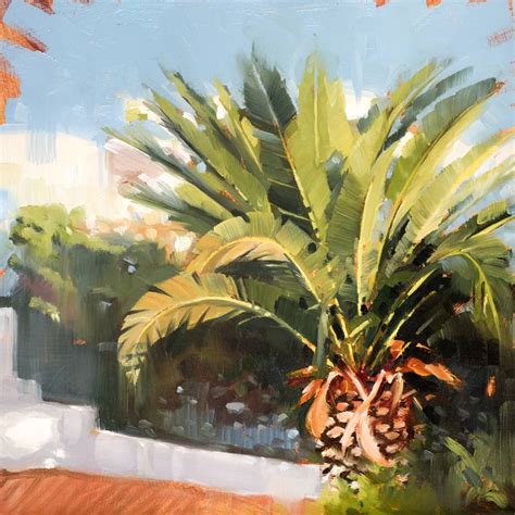 Sicilian Palm Painting By Johnny Morant Saatchi Art