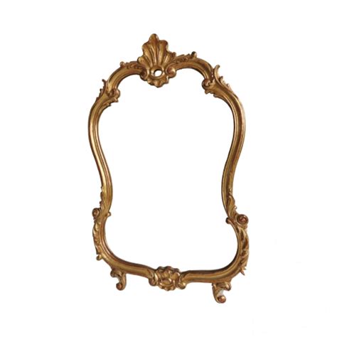 Grand Miroir Style Louis Xv Bois Stuc Dore Milieu Xxe Rocaille Tres Bon