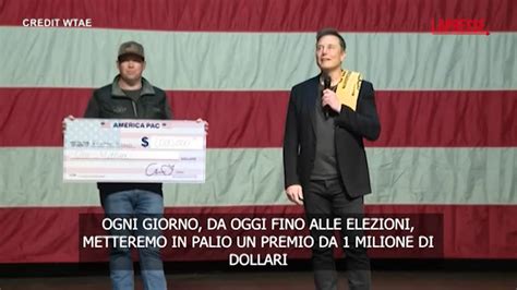 Usa 2024 Elon Musk Mette In Palio 1 Milione Di Dollari Tra Chi Firma La