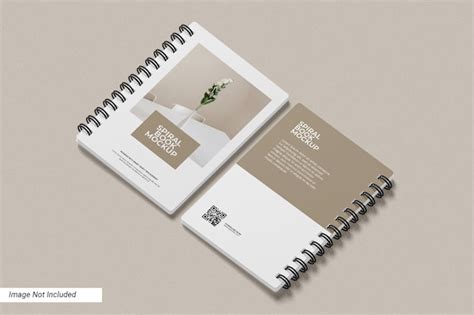 Premium PSD | Spiral book cover mockup