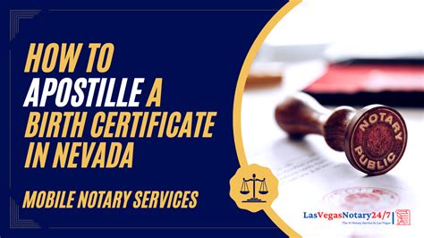 How To Apostille A Birth Certificate In Nevada Las Vegas Mobile Fingerprinting