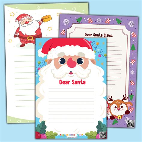 printable santa claus letter template 2
