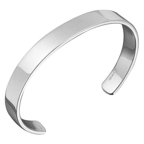 Men S Solid Silver Bracelet Heavy Weight Bracelets For Men Mens