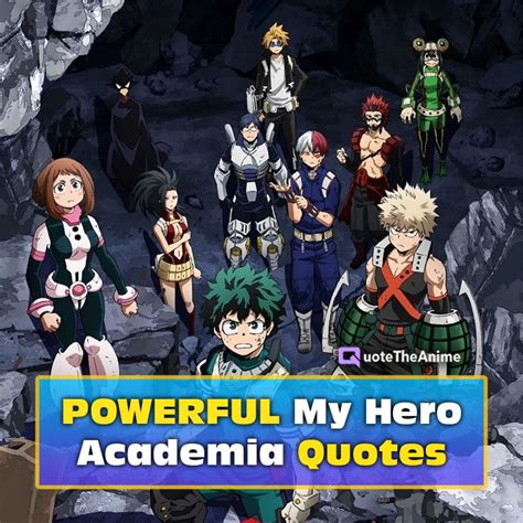 81+ POWERFUL My Hero Academia Quotes (IMAGES) - QTA