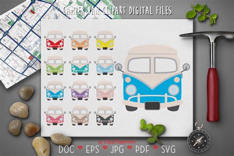 Camping Van Camper Graphic by Clipart Superstore · Creative Fabrica