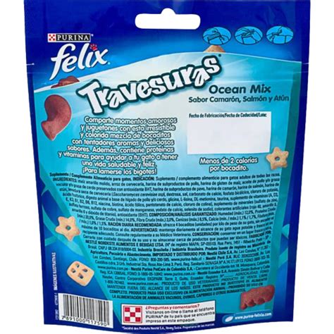 Snacks Felix Travesuras Ocean Mix Gr Pet Shop La Favorita