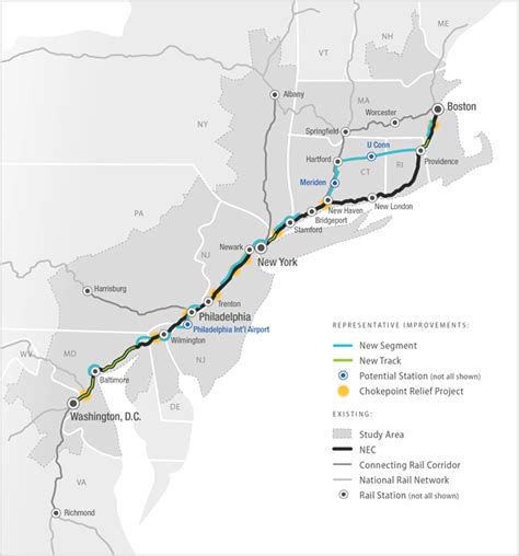 Amtrak Northeast Route Map