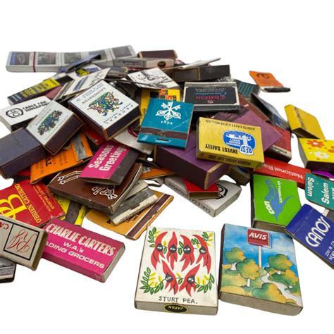 Assorted Vintage Matchboxes - over 100 used/empty(s)