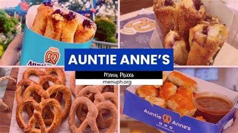 AUNTIE ANNES MENU PHILIPPINES UPDATED PRICES 2025