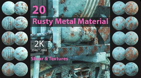 20 Rusty Metal Pbr And Sbsar Flippednormals