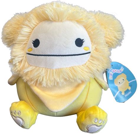 Squishmallows Official Kellytoy 8 Inch Nomi The Banana Bigfoot Plush