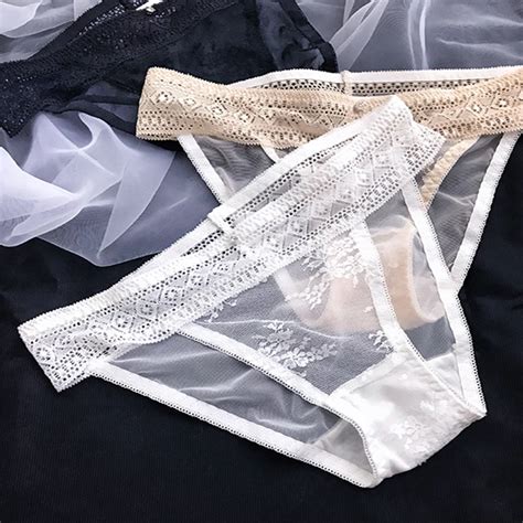 Culotte En Dentelle Taille Basse Pour Femme Sous V Tement Sexy Bikini String Lastique Ouverture
