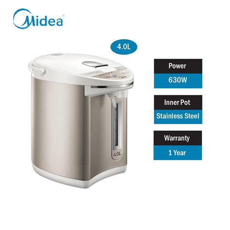 Midea Thermo Pot 40l Mtp 7064t Shopee Malaysia