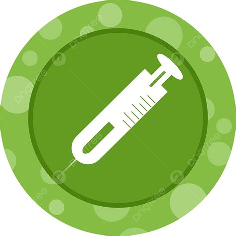 Glyph Clipart Transparent Background Beautiful Syringe Vector Glyph