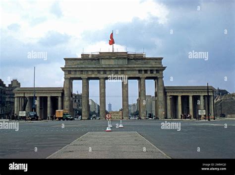 The Brandenburg Gate in Berlin after World War II, circa 1958. credit ...