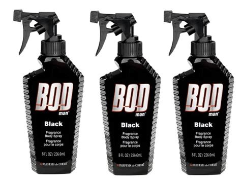 Bod Man Mens Body Spray Black Pack Of 3 Beauty