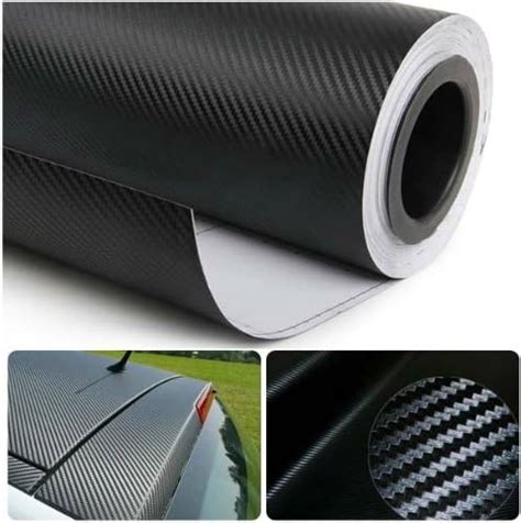 Amazon Diyah D Black Carbon Fiber Film Twill Weave Vinyl Sheet