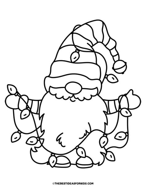 Gnome coloring pages – Artofit