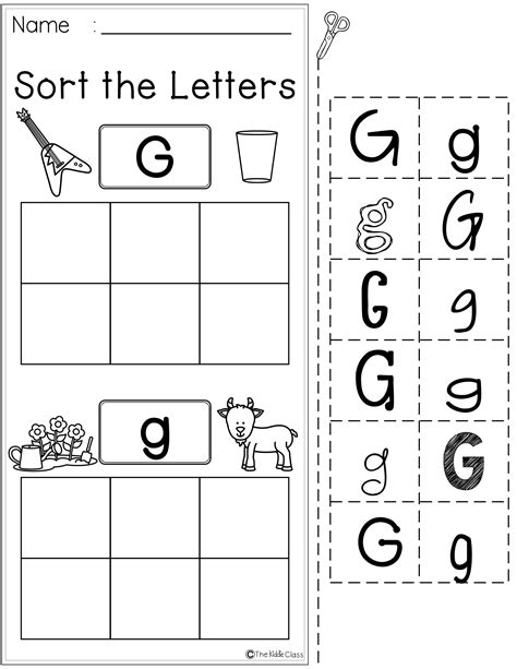 Free Printable G Worksheets