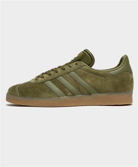 Adidas Suede Gazelle Olive Shoe In Green Lyst