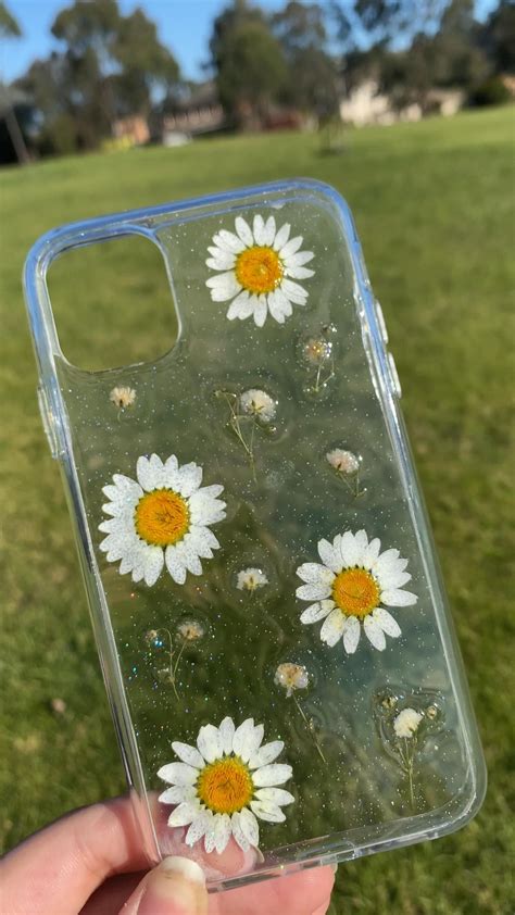 Pressed Daisy Phone Case Video Diy Phone Case Diy Phone Case