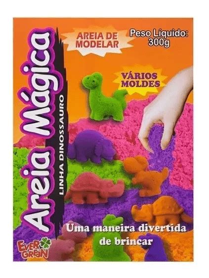 Massinha Dinossauro Areia Magica Sensorial Modelar Autista