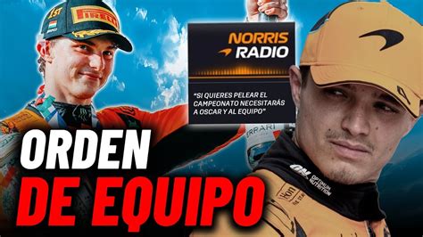 La Amenaza De Mclaren A Norris Para Dejara Pasar A Piastri Todas Las Radios Del Gp De Hungría