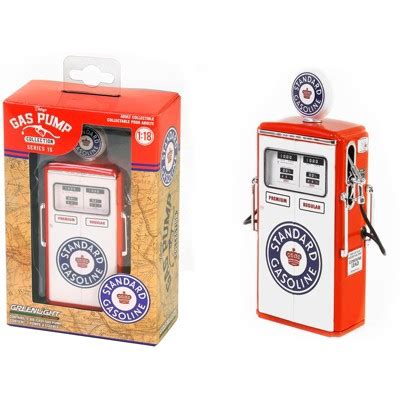 Tokheim Twin Gas Pump Standard Gasoline White And Red