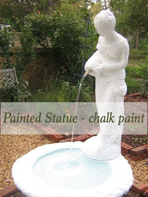 Painted Statuei Love Concrete Statuary In My Garden Dearest Ted Me