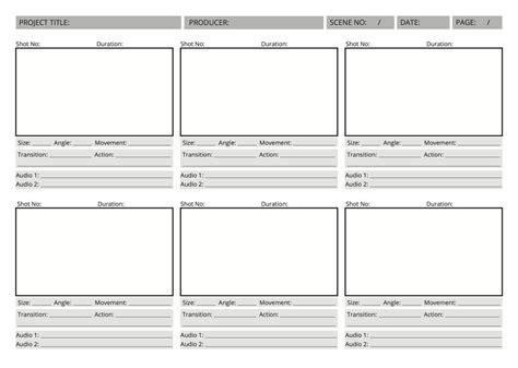 Video Storyboard Template