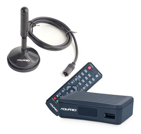 Kit Conversor Digital Aquário Hd Dtv 4000s E Antena Dtv 100 R 119 90