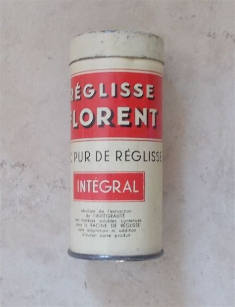 BOITE ANCIENNE TUBE Réglisse Florent Suc Pur de Réglisse Intégral