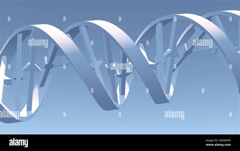 3D DNA Strand Stock Photo Alamy