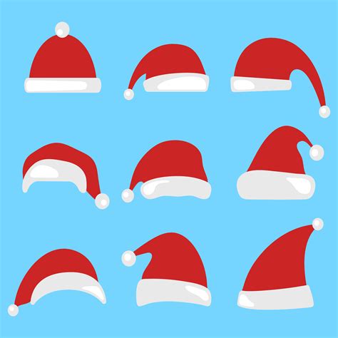 Santa Claus hat 609008 Vector Art at Vecteezy